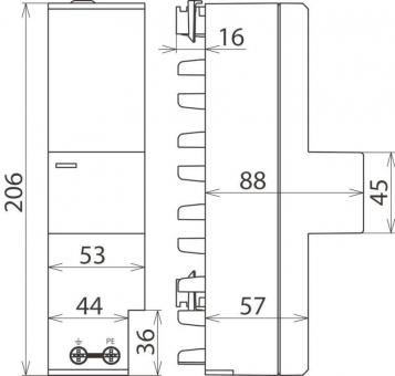 DEHN Kombiableiter Typ 1+2   DSHZPBTT255 