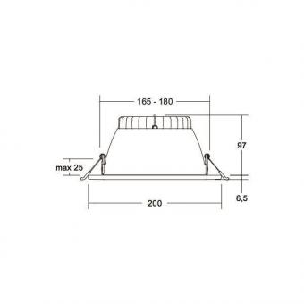 Brumberg LED-Einbaudownlight    12565073 
