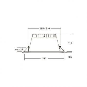 Brumberg LED-Einbaudownlight    12567073 
