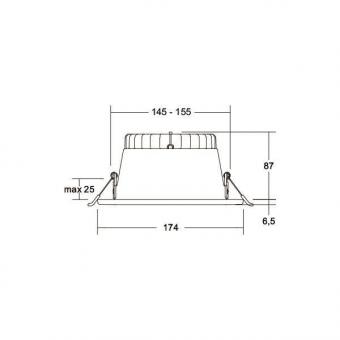 Brumberg LED-Einbaudownlight    12564073 