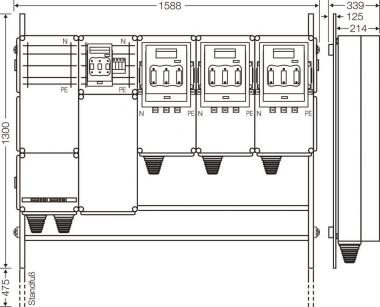 Hensel Ladeverteiler f. Mi EV 140kW 3001 