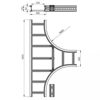 T-Abzweiger halogenfrei grau 135x400 R60 