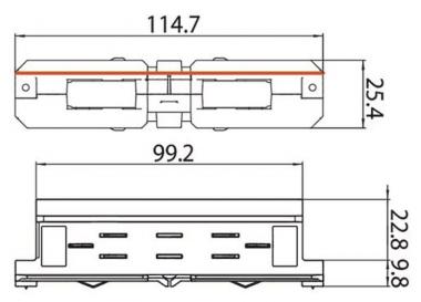 BRUM 3PH-Längsverbinder DALI ws 87114070 