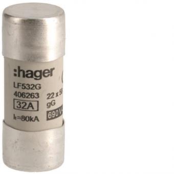 Hager Sicherungseinsatz 22x58mm   LF532G 