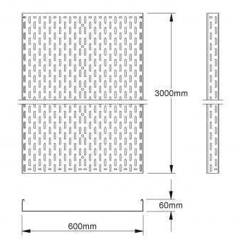 NIED Kabelrinne 60x600mm mit    RS60.600 