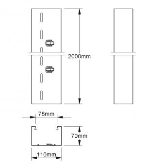 Niedax GK-Unterteil      GKU 110-78T70 S 