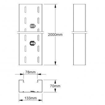 Niedax GK-Unterteil      GKU 133-78T70 S 