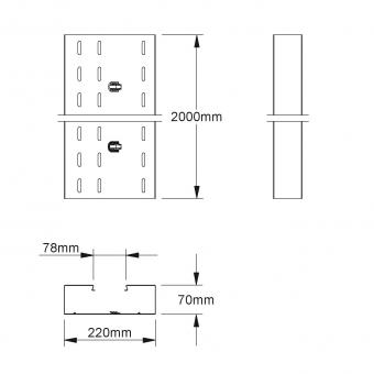 Niedax GK-Unterteil      GKU 220-78T70 S 