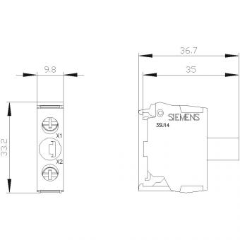 Siemens 3SU14012BB201AA0 LED-Modul rot 
