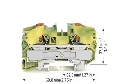 WAGO 2216-1207 2-Leiter-Schutzleiterk- 