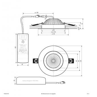 EVN Downlight IP54 schwenk dim  PERFORMA 