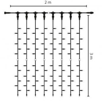 S&H LED-Drape Lite 600 2x3m 230V   58875 