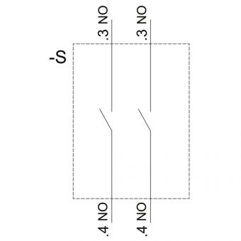 Siemens 3SU11002BL601NA0 Knebelschalter 