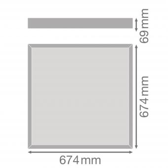 LEDV PL Surface Anbauleuchte 674x674mm 
