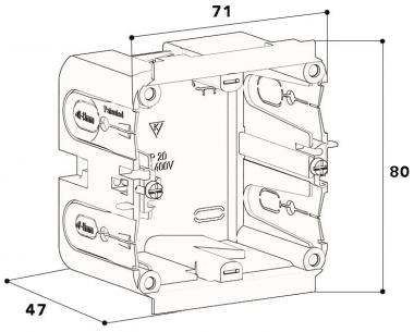 GGK Geräteeinbaudose GDX/P 1fach    3677 