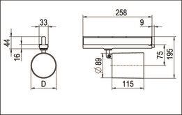 RIDI LED-Strahler weiß, IP20,  0326743AH 