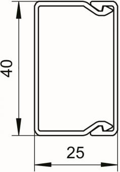 OBO WDK25040RW Wand-u.Deckenkanal 