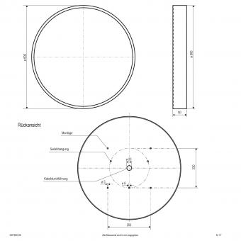 EVN Deckenleuchte DROP DOWN ws DDT600125 