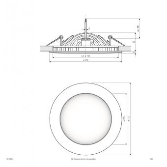 EVN LED-Downlight Druckguss weiß DL17302 