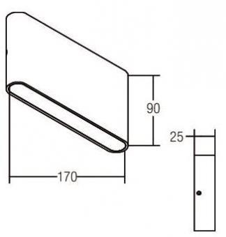 BRUM LED-Fassadenleuchte IP54   10046173 