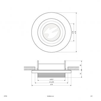 EVN Halogen-Geo-Deckenleuchte     677014 