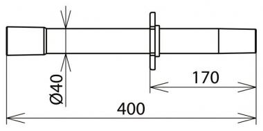 DEHN Saugrohr mit             SRH 400 NS 