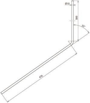Dehn Fangspitze D10mm FSP 10 1000 W55 AL 