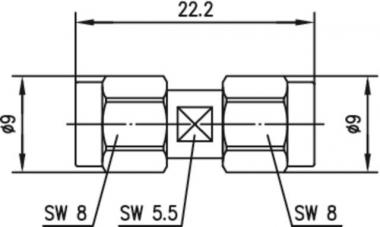 TG SMA-KUPPLUNG AU (F-F) 211 J01154A0001 