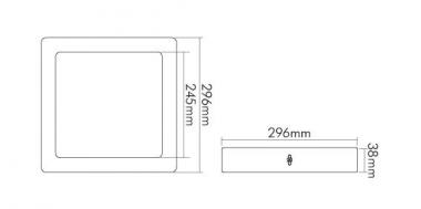 Nobile LED Panel Aufbau 300 Q 1512901035 
