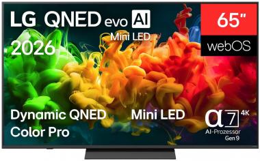 LG 65QNED8EB3B sw Mini LED-TV 
