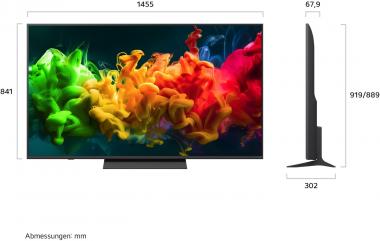 LG 65QNED8EB3B sw Mini LED-TV 