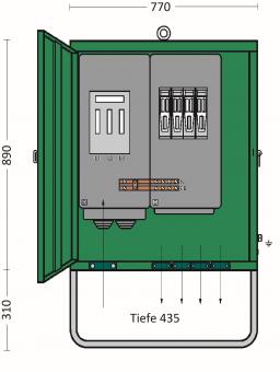 ET Gruppenverteilerschrank 138 GV 200-4L 