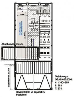 GSAB Verteilersäule      88S20Emob6x22KW 