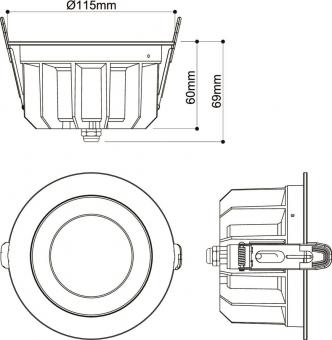 SLV DOWNLIGHT P 115 18 WM 840 60 1010761 