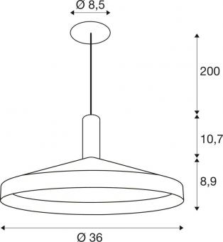SLV LALU  SET Pendelleuchte LED  1010795 