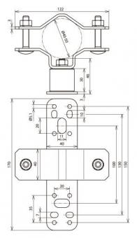 DEHN Wandbefestigung NIRO         105342 