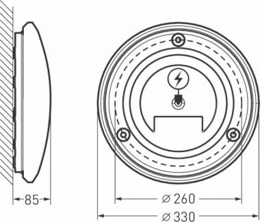 TRIL Wannenleuchte 2340 G2 WD1   7790240 