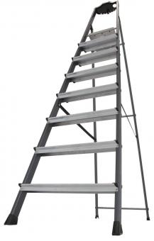 KRAU SECURO-Alu-Leiter 8 Stufen   126467 