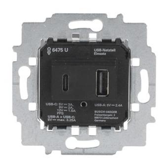 BJ Netzteil-Einsatz USB A+C       6475 U 