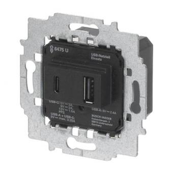 BJ Netzteil-Einsatz USB A+C       6475 U 