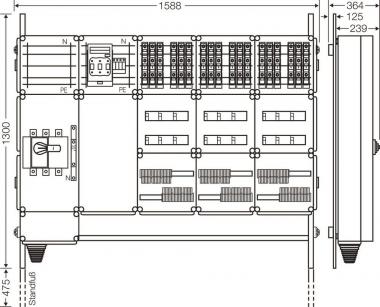 Hensel Ladeverteiler f. Mi EV 11kW 18101 
