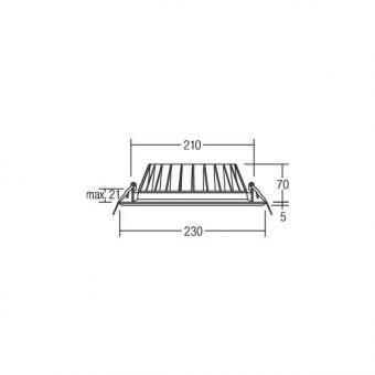 BRUM LED-Einbaustrahler 700mA,  12529073 
