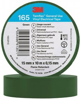3M Temflex 15mmx10m Grün         165GR1E 