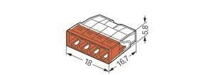 WAGO 2273-204 COMPACT-Verbindungsdosen- 