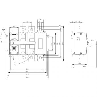 Siemens 3KD46320QE100 Lasttrennschalter 