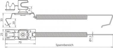 DEHN Dachleitungshalter SPANNsnap 204449 