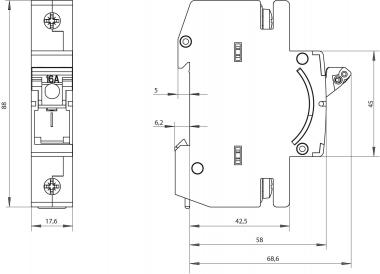 Siemens 5SG76110KK16 MINIZED-Sicherungs 