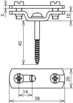 DEHN Flachbandhalter              286030 