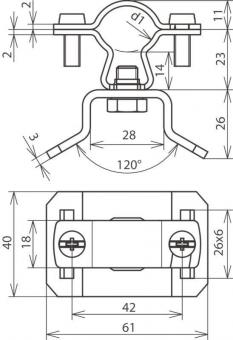 DEHN          LH ZS 20 23 SBH 25X0.3 V2A 