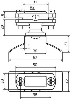 DEHN Halter   LH ZS 6.11 FL30 SBB PA V2A 